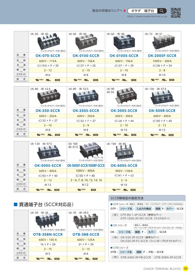 株式会社オサダ 端子台総合カタログ(Vol.10)