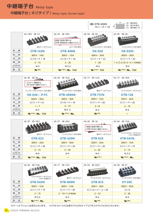 株式会社オサダ 端子台総合カタログ(Vol.8)