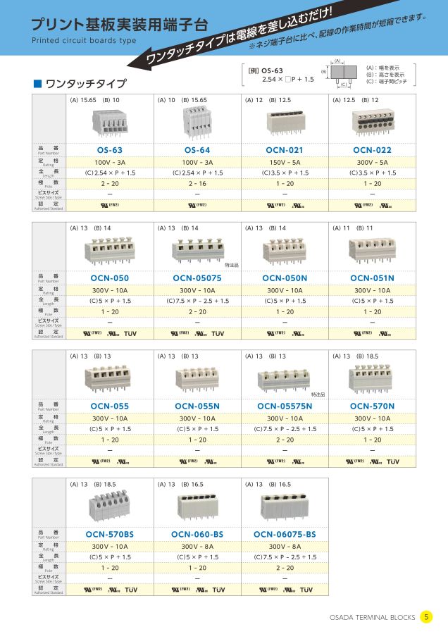 株式会社オサダ 端子台総合カタログ(Vol.9)
